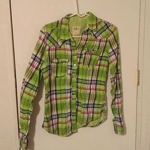 Green Plaid Longsleeve shirt